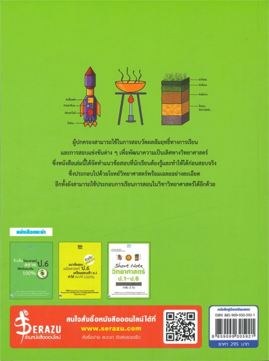 หนังสือ-แนวข้อสอบวิทยาศาสตร์-ป-1-ป-6-พิชิตข้อสอบเต็ม-100-ต้องรู้และทำให้ได้