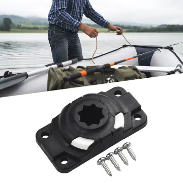 Kayak Boat Fishing Rod Holder Mount Base Nylon Mount Base Tackle Kit  Accessory