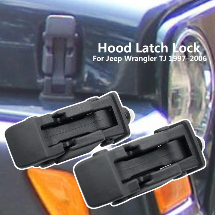 2x-bonnets-hood-latch-ล็อคสำหรับ-jeep-wrangler-1997-2018-rfit-อะไหล่-tj-เครื่องยนต์ตกแต่ง-jk-รถอุปกรณ์เสริมถาดล็อค