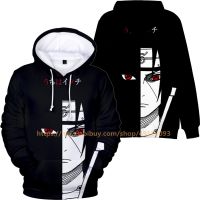 2023 New Japanese Anime Naruto Hokage/Uchiha Itachi/Uchiha Sasuke/Uchiha Obito Hoodie Mens Womens Loose Print 3D Long Sleeve Sweater Unisex Casual Hooded Top Cosplay