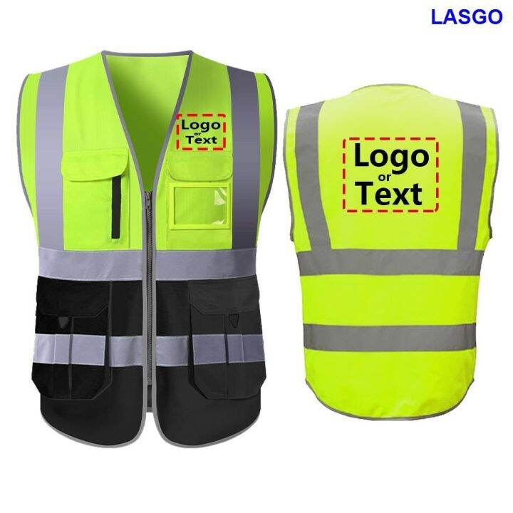 Safety Vest With Logo Customized Reflective Vest With Company Logo