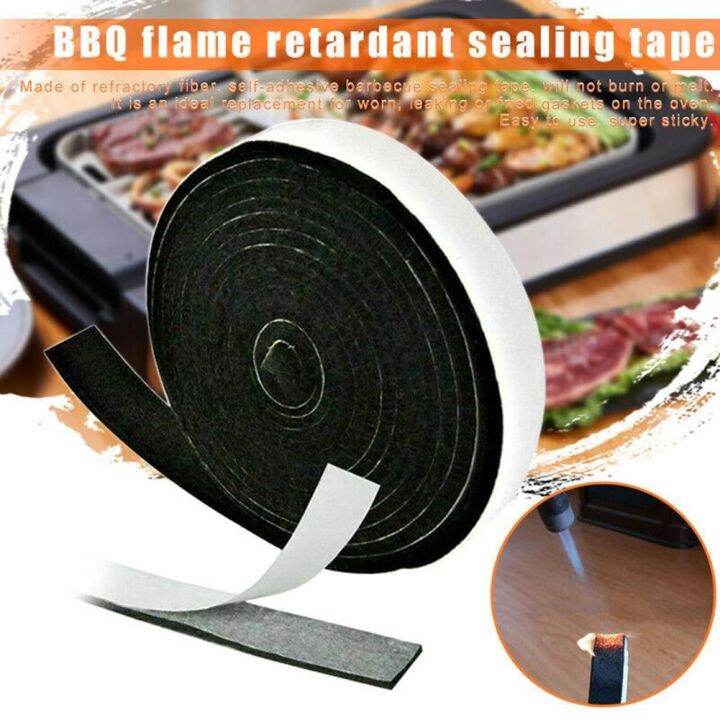 BBQ Gasket Tape BBQ Smoke Seal Strip Smoker Grill Tape High Temp Grill