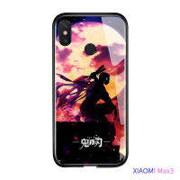 UCUC เคสโทรศัพท์เคสสำหรับ Xiaomi MI MAX 3เคสมือถือกันกระแทกDemon Slayerอะนิเมะกระจกเทมเปอร์เคสกันกระแทกฝาครอบ