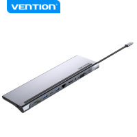 Vention USB C HUB 12 In 1 Type C ถึง USB 3.0 Splitter HDMI Adapter 4K สำหรับ MacBook 2021M1/M2/2020/2019/2018/2017 Huawei Xiaomi Samsung USB C Docking Station