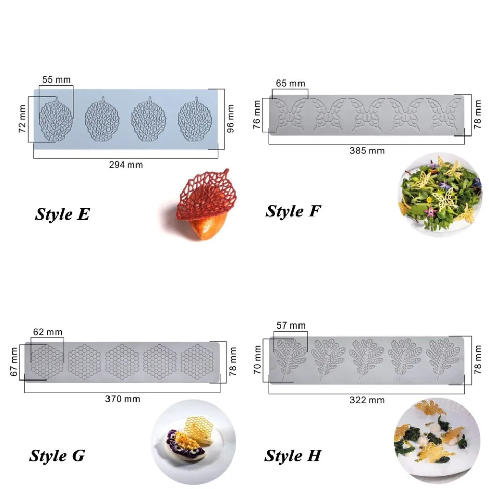 Pavoni GG029 Leaf Silicone Baking Mold Freezing Mould