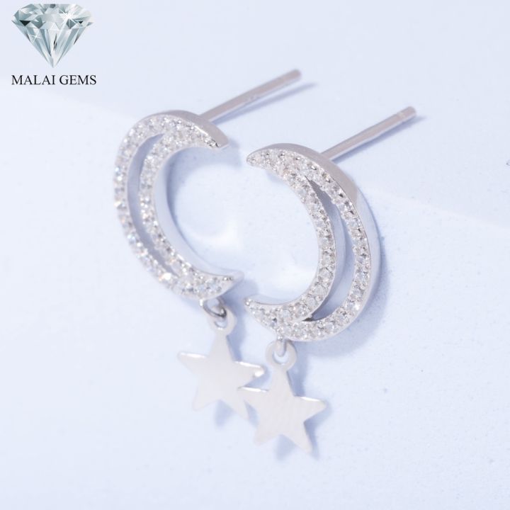 malai-gems-ต่างหูเพชร-เงินแท้-silver-925-เพชรสวิส-cz-เคลือบทองคำขาว-รุ่น-075-2e31914-แถมกล่อง-ต่างหูcz-ต่างหูเงินแท้