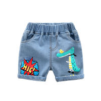 Baby Boy Summer Shorts Fashion Children Clothes Cute Cartoon Print Cotton Soft Denim Shorts Jeans Girls Outwear Fifth Pants 2-7y