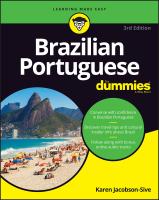 หนังสืออังกฤษใหม่ Brazilian Portuguese for Dummies (3RD) [Paperback]