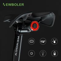 ✐♟❣ NEWBOLER Bicycle induction Taillight Auto-Start/Stop MTB Bike LED Light Waterproof Cycling Rear Lights USB Charge 24h Work Time