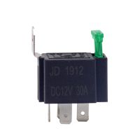 12V 1Pc Dc 4 Pin รีเลย์แบบฟิวส์รถยนต์30A รีเลย์เปิดปกติซ็อกเก็ตเสริม