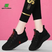 【 Sports Shoes Store】2021new wear-resistant padded negatives ladies lace comfortable lightweight sneakers