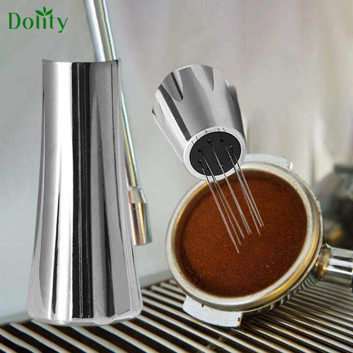 Dolity Espresso Coffee Stirrer Hand Tamper Coffee Grounds for Barista