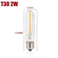 【☄New Arrival☄】 zao063669 1ชิ้นหลอดไส้เทียน Luz E27 T30หลอดไฟเอดิสัน Led 2W 3W 4W 5W 6W 7W 8W ไส้หลอดหลอดเรโทรแสงเทียนโคมไฟ Led Ac220v