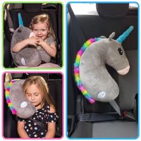 Cartoon Unicorn Car Seat Belt Shoulder Pad PP Cotton Auto Seatbelt Cover For Kids Child Horse Accessories Safety Belt Pillows Seat Covers
