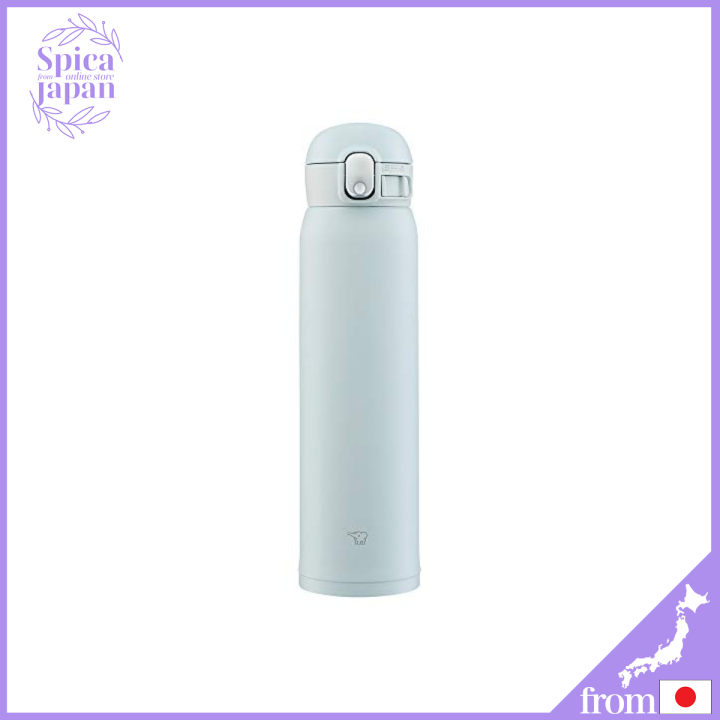 Zojirushi Sm-Wa60-Hl Stainless Steel Mug Seamless One Touch Ice Gray 600ml  - Japanese Thermos Mugs