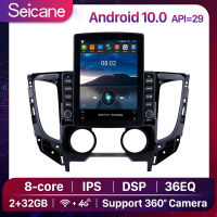 Seicane 9.7นิ้ว IPS Touchscreen Tesla สไตล์ Android10.0เสียงรถยนต์ Multi-กล่องสมาร์ททีวีสำหรับ 2015 Mitsubishi TRITON (MT) Manual air conditioner วิทยุนำทาง GPS ระบบบลูทูธ4G สนับ