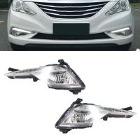 Car DRL LED Fog Light for Hyundai Sonata MK8 2013 2014 2015 Auto Driving Lamp Daytime Running Light Bumper Lamp