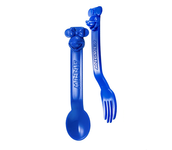 Tupperware Mickey Fork & Minnie Spoon Set Lazada