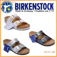 【รองเท้าแตะ】 Birkenstock Cork slippers women sandals flat shoes women shoes บุรุษและสตรีรองเท้าแตะฤดูร้อนและรองเท้าแตะรองเท้าชายหาด