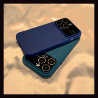 Case iphone 【Matte Soft case/Large window/Blue】compatible for iPhone 7 8 plus x xr xs max 11 12 13 14 pro max case