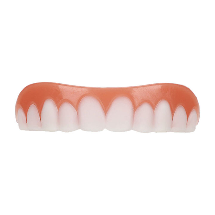 [Aofulai] COD Instant Smile Veneer Silicone Fake Teeth Cover Upperlower ...