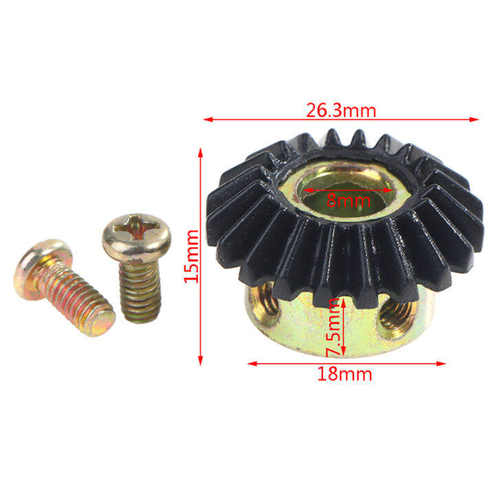 New 20T Bevel Gear 8MM Hole Model Gear 90 Degree Transmission Steering ...