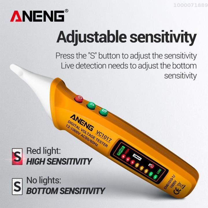 aneng-ปากกาตัวทดสอบวงจรเครื่องวัดโวลต์-ac-แบบ-vc1017-ปากกาทดสอบอัจฉริยะตรวจจับสายทดสอบปากกาไฟฟ้าแบบ-ncv-เครื่องทดสอบแรงดันไฟฟ้าสำหรับช่างเทคนิคไฟฟ้า