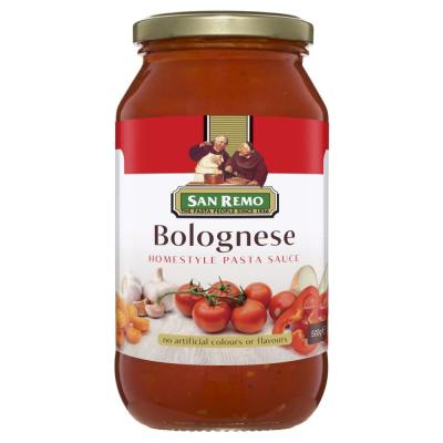San Remo Bolognese Pasta Sauce ซานรีโม่โบลองเนส พาสต้าซอส ขนาด 500 กรัม (3544)