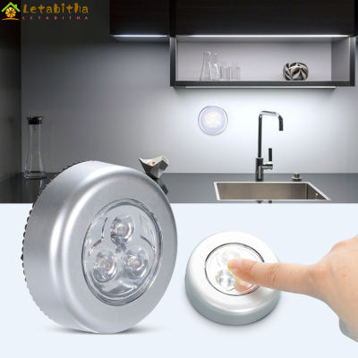 Letabitha ไฟกลางคืนไร้สายก๊อกน้ำ LED ใช้พลังงานจากแบตเตอรี่,ไฟระบบสัมผัสไร้สายสำหรับห้องนอนตู้เสื้อผ้าตู้เคาน์เตอร์หรือห้องสาธารณูปโภค