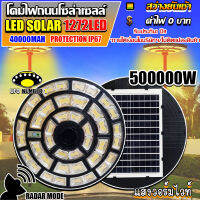 ใหม่ล่าสุด UFO-500000W 1272LED สว่าง 360 องศา กันน้ำ IP67 ใช้พลังงานแสงอาทิตย์100% รับประกัน1ปี เเสงวอร์มไวท์