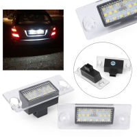 Pair LED White License Plate Light Licence Lamp For Audi A4 B5 1995 1996 1997 1998 1999 2000 2001