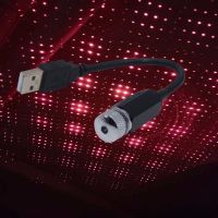 DSTEY 1ชิ้นไฟรถยนต์ Usb Led รถไฟแบบล้อมรอบโรแมนติกไฟกลางคืน USB ไฟประดับบ้านหลอดไฟประดับบรรยากาศดาวหลังคารถยนต์