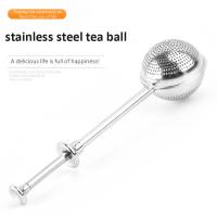 【2023】Mesh Tea Strainer Reusable Stainless Steel Tea Infuser Sphere Mesh Tea Strainer Coffee Herb Spice Filter Diffuser With Handle