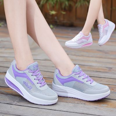 ❆ QiaoYiLuo รองเท้าผ้าใบ รองเท้ากีฬา รองเท้าใส่เดินเล่นสำหรับผู้หญิง มี 4 สีให้เลือก