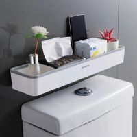 【CW】 Toilet Storage Cabinet Rack Wall Hanging Hole Multifunctional Artifact Above Shelf Organizer