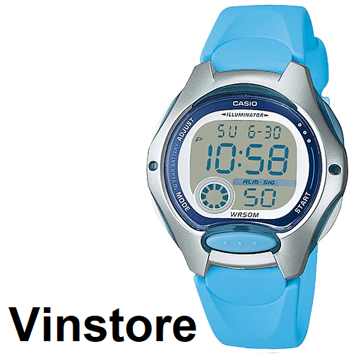 Casio Ladies Kids Digital Watch LW200 LW-200 LW-200-2B Sky Blue