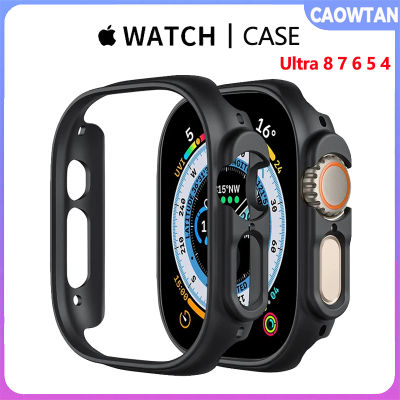 Case สำหรับ Apple Watch Series 8 Pro 49มิลลิเมตรฮาร์ดพีซีฝาครอบป้องกันกลวงกรอบกันชนสำหรับ I Watch Apple Watch Series 8 7 41มิลลิเมตร45มิลลิเมตร
