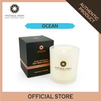 MYSTIQUE AROM  เทียนหอมจากไขถั่วเหลืองธรรมชาติ 100% - โอเชียน 190 กรัม SOY WAX CANDLE - OCEAN