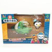 Octonauts หุ่นของเล่นโลหะผสมโลหะกด Pullback ยานพาหนะเรือเรือกัปตัน Barnacles Kwazii ตัวเลขของเล่นเด็กของขวัญ