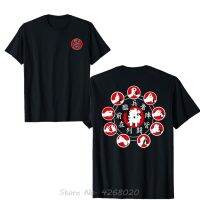 Bujinkan Ninjutsu Ninja Nine Hand Seals Kuji In Tshirt Double Side Design Print Man Cotton Tees