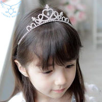 【Free Shipping】คริสตัล Rhinestone มงกุฎผมวงสำหรับผู้หญิงสาวห่วงคาดศีรษะแต่งงานพรหม T Iara อุปกรณ์ผม