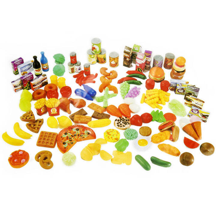 140pcs-kitchen-fun-simulation-cutting-fruits-vegetables-food-plastic-toy-pretend-food-cutting-toys-diversity-food-sets-for-kids