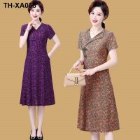 2023 summer new high-end improved cheongsam skirt temperament fashion covering the flesh and looking thin foreign style skirt over the knee dress