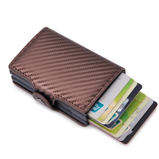 layor-wallet-กระเป๋าตังค์ป้องกันบัตรผู้ชาย-กระเป๋ากระเป๋าใส่บัตรเครดิตบัตรประจำตัวอะลูมิเนียมโลหะหนังบัตรเครดิตนามบัตรผู้ถือบัตรเครดิต