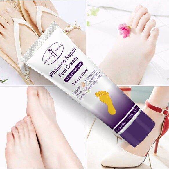 ส่งจากไทย-aichun-whitening-repair-foot-cream-80g-ครีมทาส้นเท้า-แตก-หยาบ-ครีมทาเท้าเเตก-ข้อศอกด้าน-ครีมทาเท้าเเตก