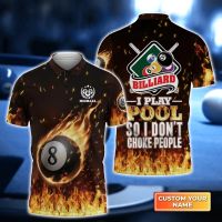 9 Ball Billiard And Beer Personalized 3D Printed Mens Polo Shirt Summer Street Casual POLO shirt Gift For Billiard Players tshirt