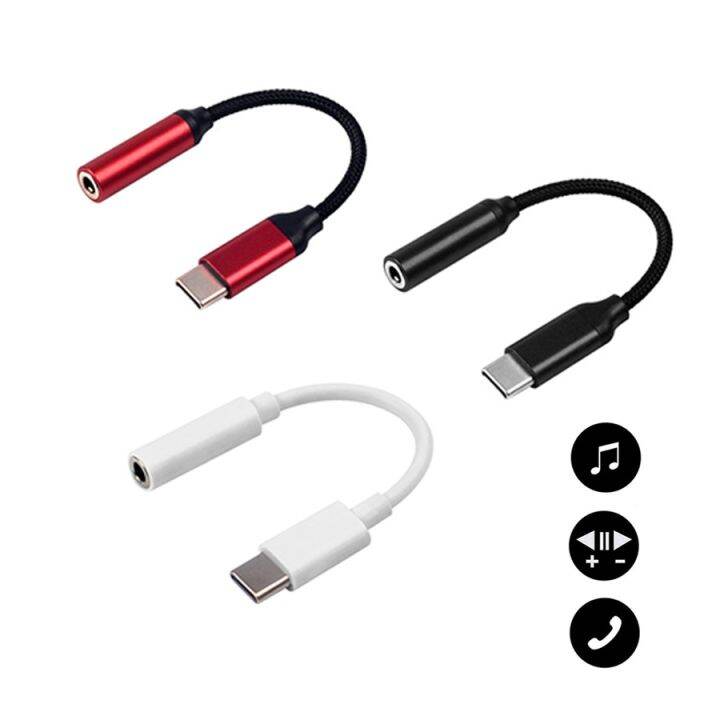 Usb Type C To 3.5mm Aux Audio Adapter UsbC Dac Headphone Jack Adaptor