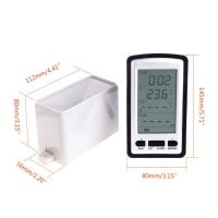 Portable Wireless Rain Gauge Rain Meter Indoor Outdoor Digital Temperature Meter Weather Station Rainfall Statistics