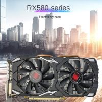 RX580 8G 2048SP Gaming Graphics Card 8GB DDR5 256Bit 1284/1750MHz DVI DP -Compatible Interface PCIE 3.0 16X 6PIN