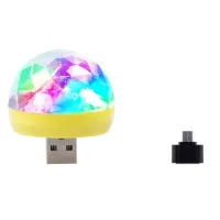 【❖New Hot❖】 gewanfu1881881 เที่ยวกลางคืนดิสโก้ Rgb ไฟ Led ขนาดเล็กสำหรับเวทีดีเจ Ktv Usb ไฟกลางคืนคริสต์มาสโคมไฟทรงกลมเครื่องฉายเลเซอร์โคมไฟตั้งพื้น